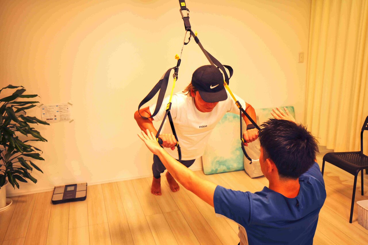 TRXトレーニングの様子